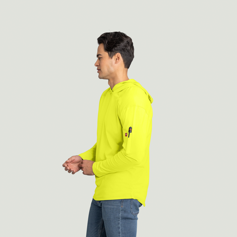 Men's Enhanced Visibility Sun Protection Pullover Hoodie image number 3