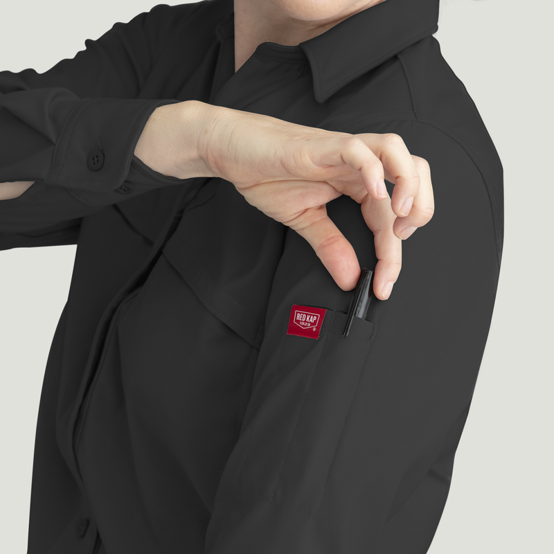 Women's Cooling Long Sleeve Work Shirt image number 14