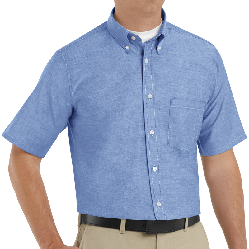 Men's Short Sleeve Executive Oxford Dress Shirt image number 3