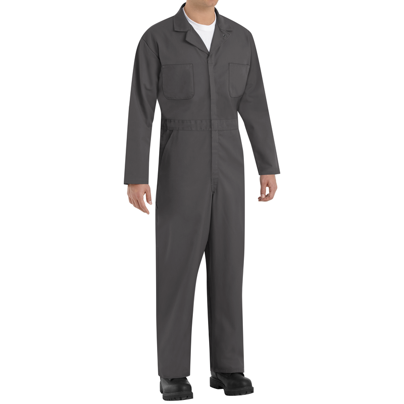 Twill Action Back Coverall with Chest Pockets image number 3