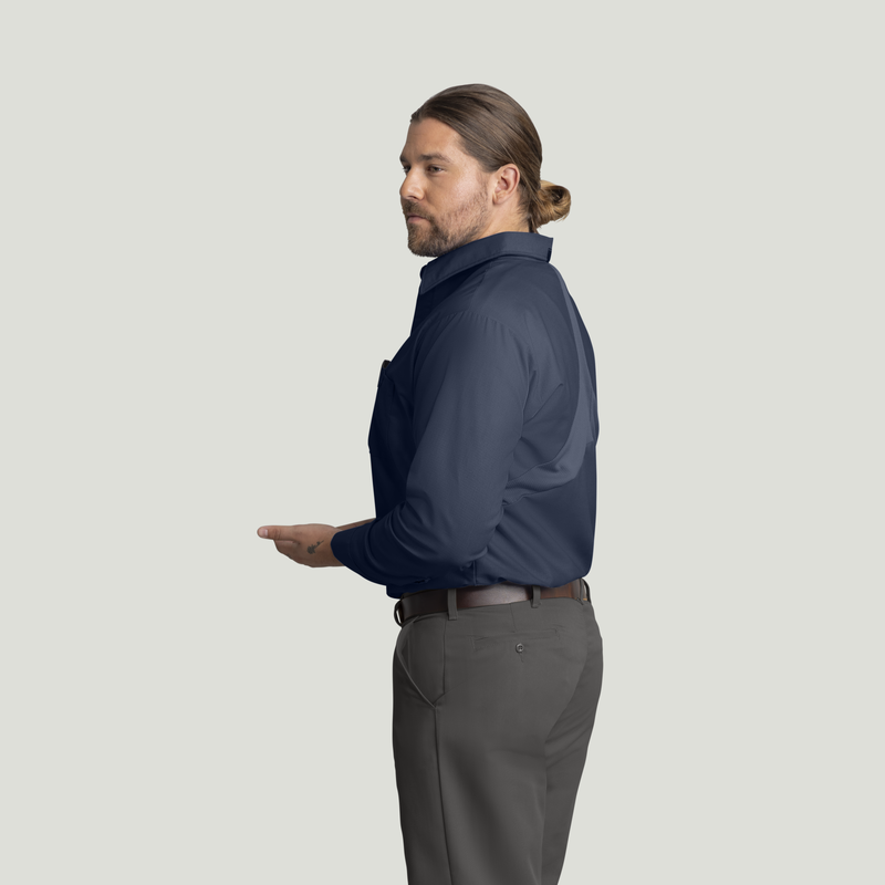 Men's Long Sleeve Work Shirt with MIMIX&reg; image number 3