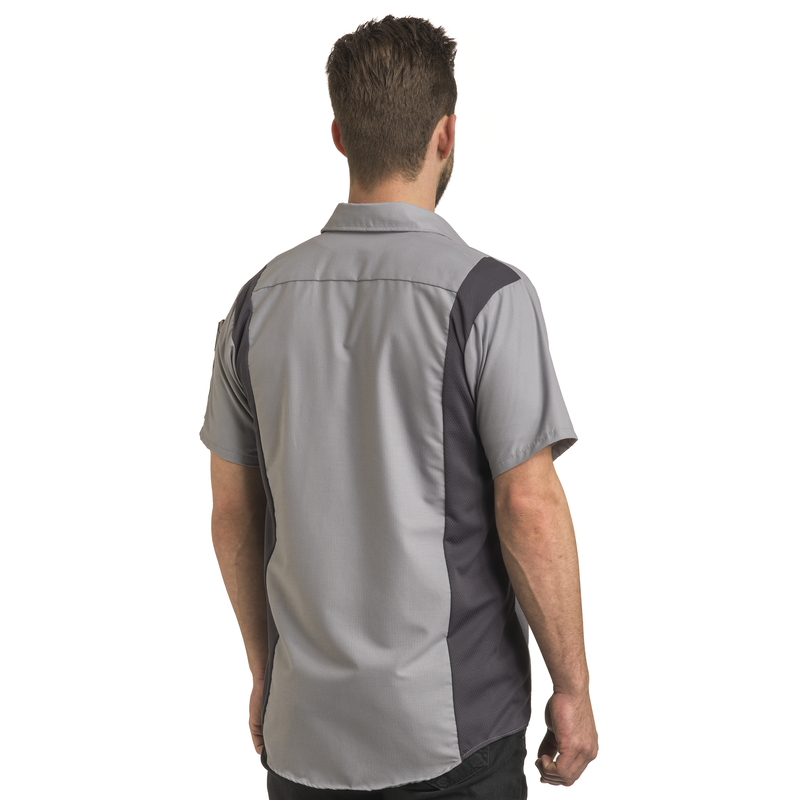 Men's Short Sleeve Performance Plus Shop Shirt With Oilblok Technology image number 6