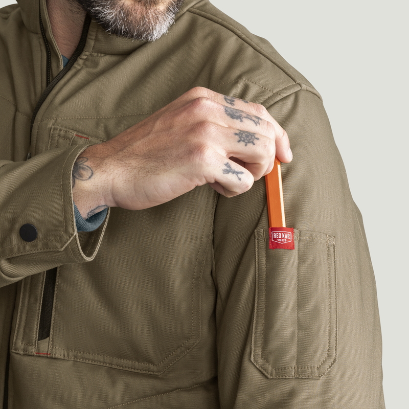 Men's Insulated Quilted Work Jacket image number 17