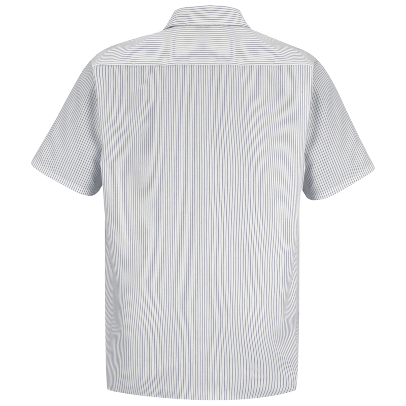 Men's Short Sleeve Striped Work Shirt image number 2