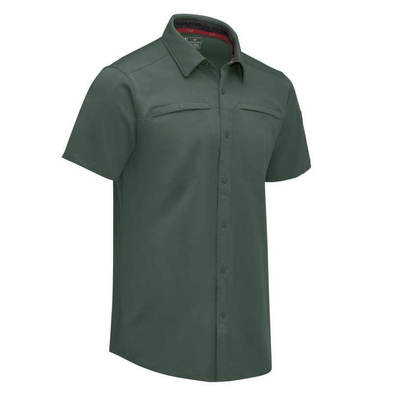 Men's Snap Front Jersey Short Sleeve Work Shirt image number 11