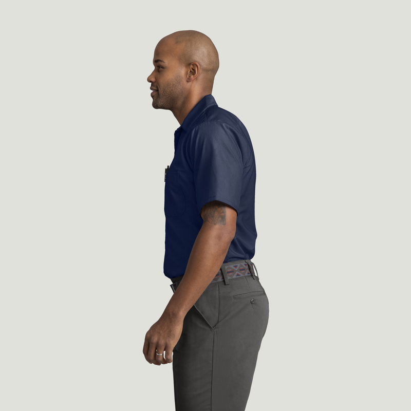Men's Short Sleeve Industrial Work Shirt image number 3
