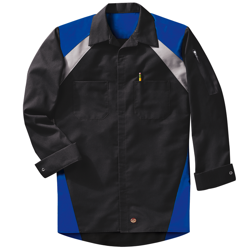 Men's Long Sleeve Tri-Color Shop Shirt image number 7