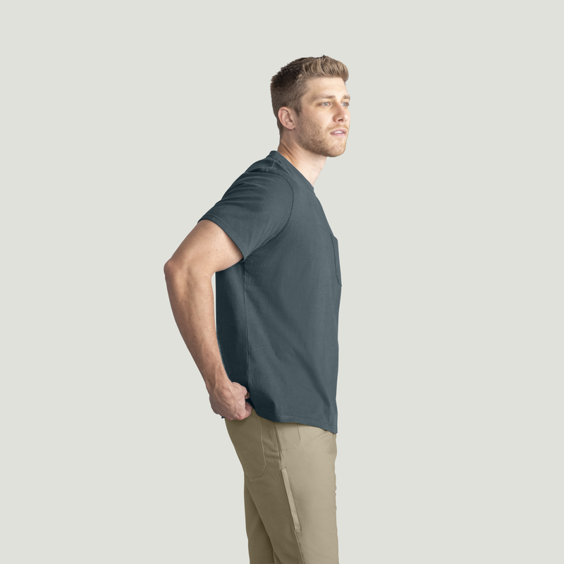 Men's Slim Fit Cotton Pocket T-Shirt image number 7
