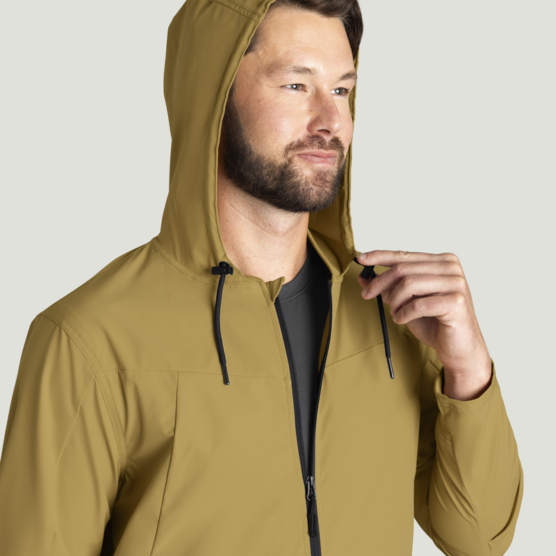 Men’s Performance Hooded Windbreaker Jacket with ToolShift Pocket image number 14