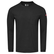 Men's Slim Fit Cotton Long Sleeve Pocket T-Shirt
