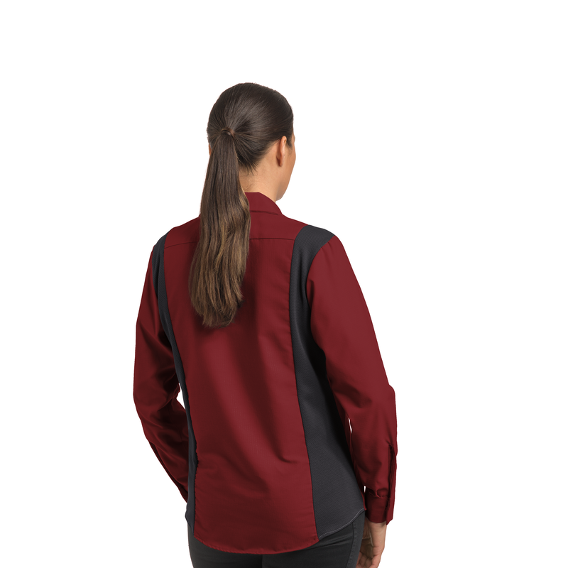 Women's Long Sleeve Performance Plus Shop Shirt with OilBlok Technology image number 4