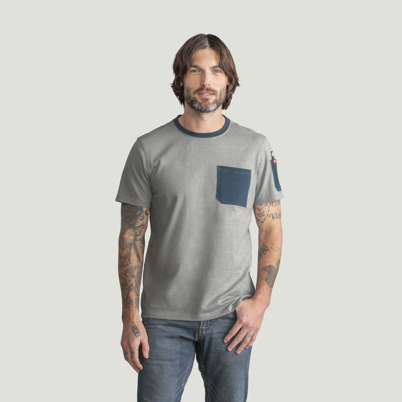 Men's Heavyweight Cotton Short Sleeve Pocket T-Shirt image number 1