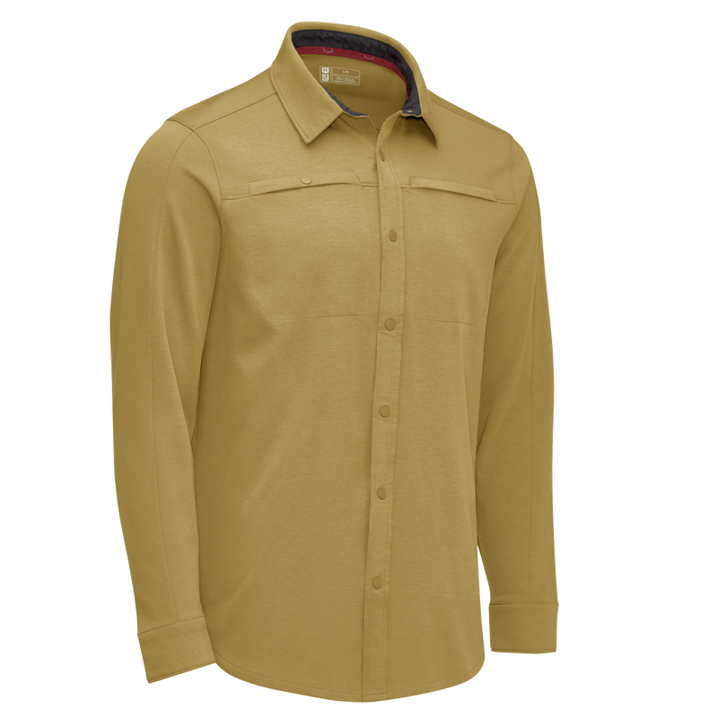 Men's Snap Front Jersey Long Sleeve Work Shirt image number 11