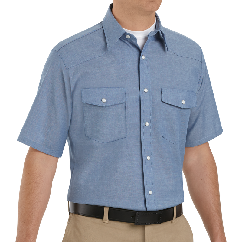 Men's Short Sleeve Deluxe Western Style Shirt image number 3