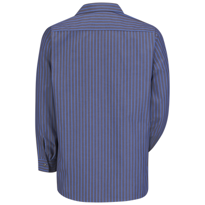 Men's Long Sleeve Industrial Stripe Work Shirt