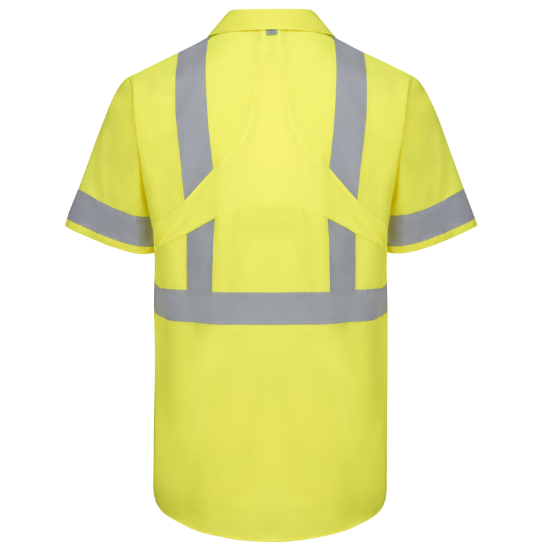 Short Sleeve Hi-Visibility Ripstop Work Shirt with MIMIX&reg; + OilBlok, Type R Class 2 image number 2
