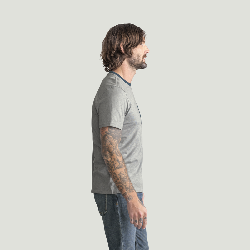 Men's Heavyweight Cotton Short Sleeve Pocket T-Shirt image number 4