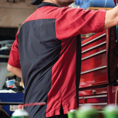 Men's Short Sleeve Two-Tone Crew Shirt