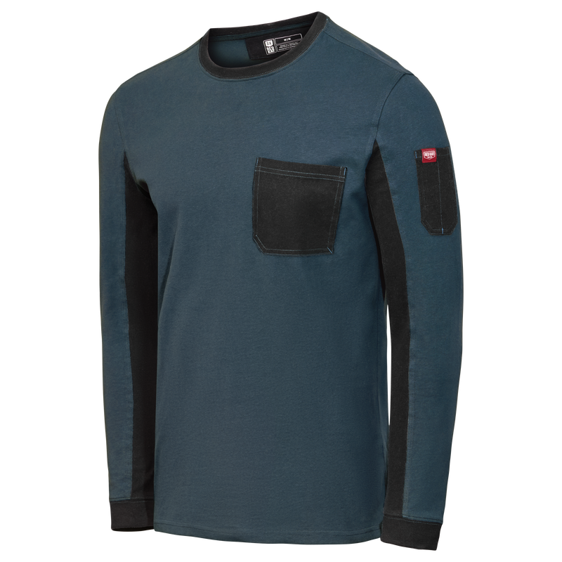 Men's Slim Fit Cotton Long Sleeve Pocket T-Shirt image number 12