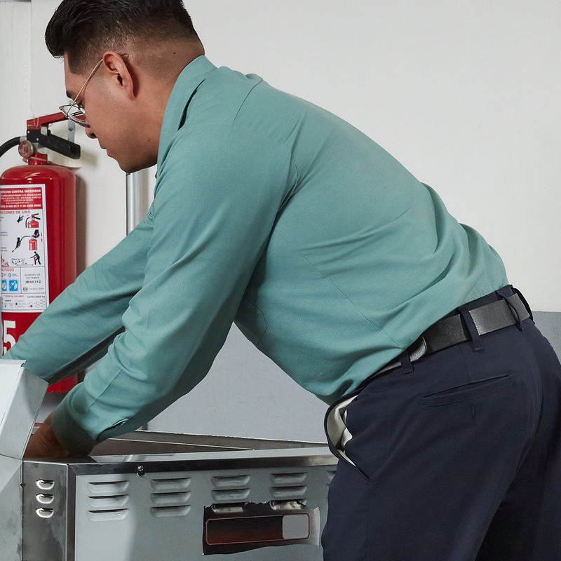 Men's Long Sleeve Industrial Work Shirt image number 3