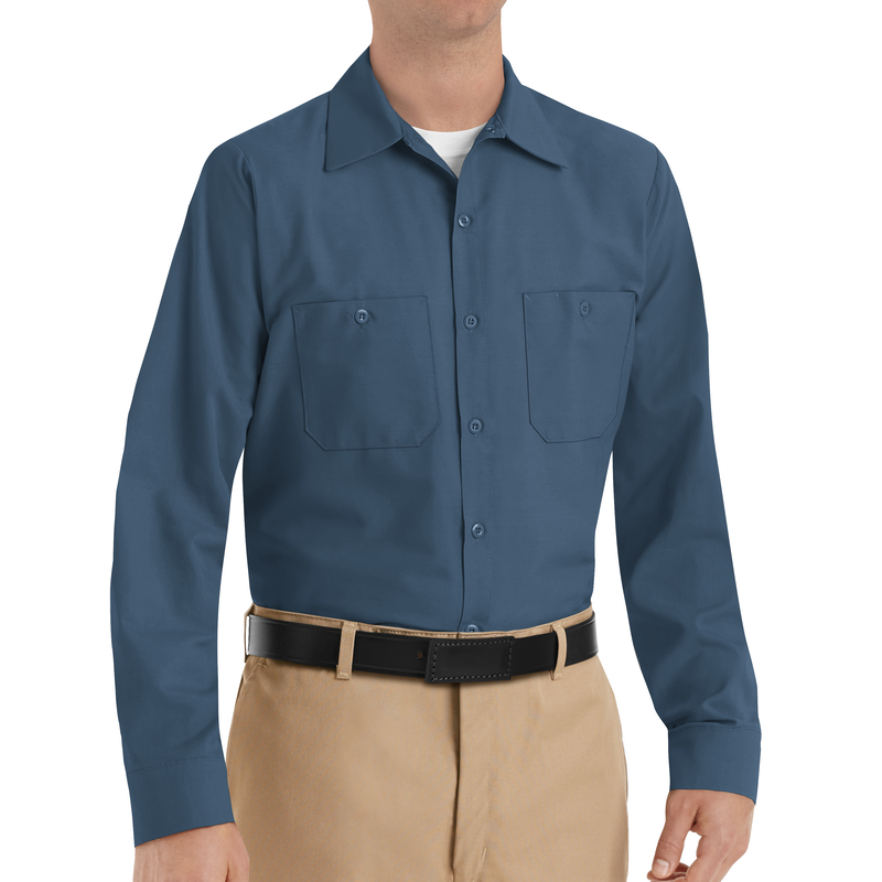 Men's Long Sleeve Industrial Work Shirt image number 3