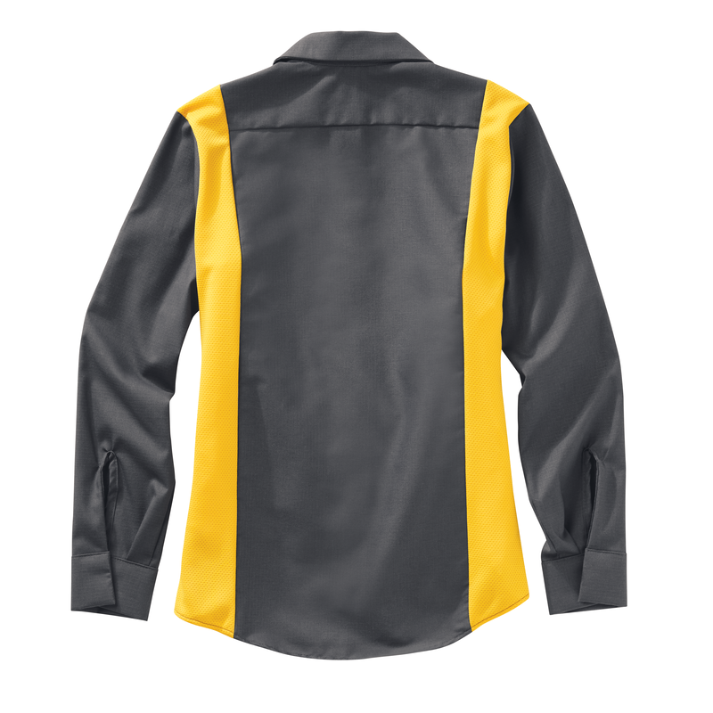 Women's Long Sleeve Performance Plus Shop Shirt with OilBlok Technology image number 7