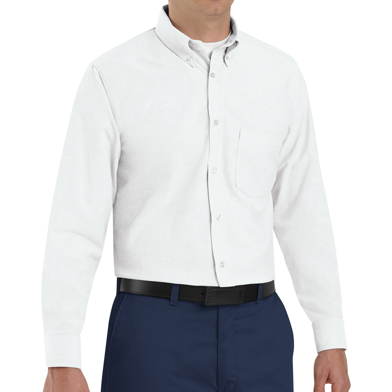 Men's Long Sleeve Executive Oxford Dress Shirt image number 3