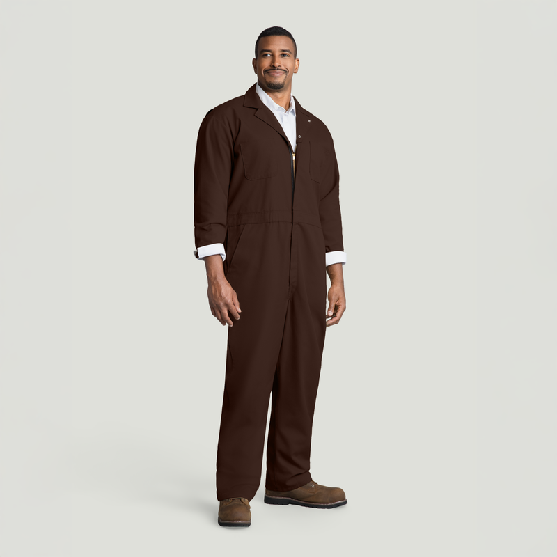 Twill Action Back Coverall with Chest Pockets image number 3