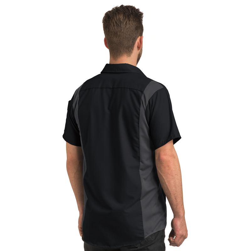 Men's Short Sleeve Performance Plus Shop Shirt With Oilblok Technology image number 4
