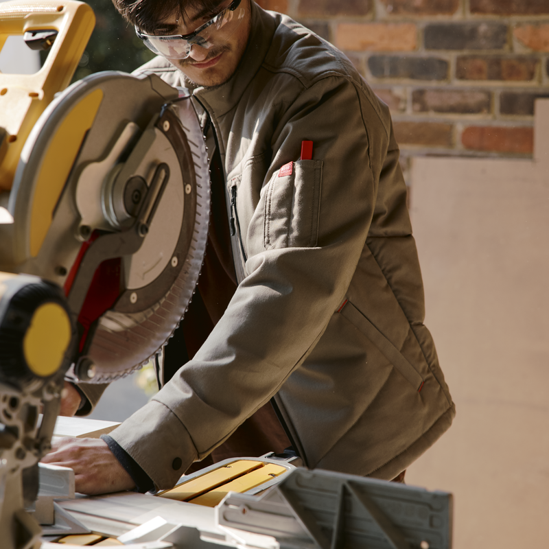 Men's Insulated Quilted Work Jacket image number 13