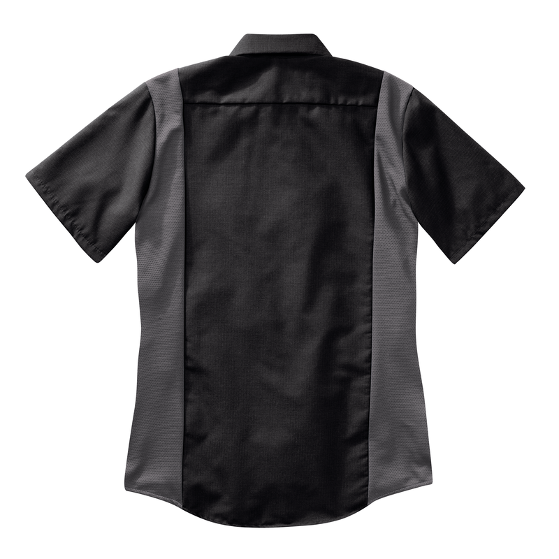 Women's Short Sleeve Performance Plus Shop Shirt with OilBlok Technology image number 6