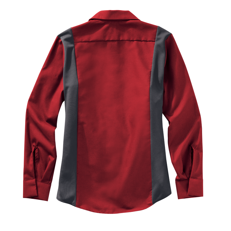 Women's Long Sleeve Performance Plus Shop Shirt with OilBlok Technology image number 7