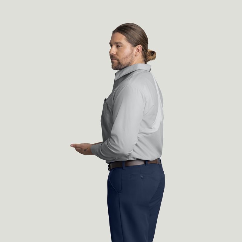 Men's Long Sleeve Work Shirt with MIMIX&reg; image number 3