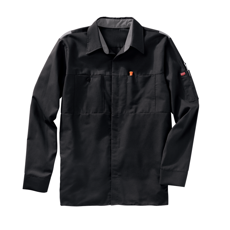 Men's Long Sleeve Performance Plus Shop Shirt with OilBlok Technology image number 5