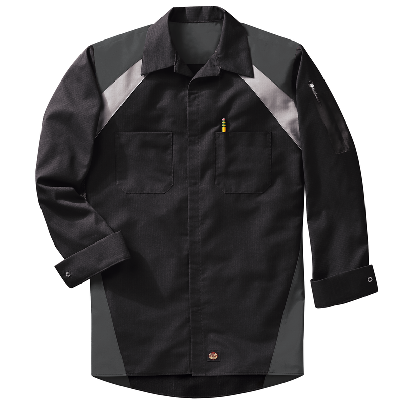 Men's Long Sleeve Tri-Color Shop Shirt image number 7
