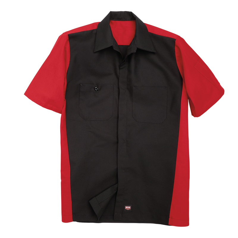 Men's Short Sleeve Two-Tone Crew Shirt image number 7