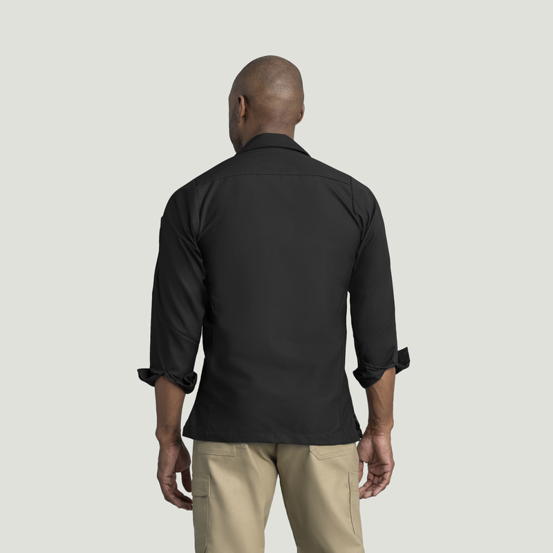 Men's Long Sleeve Solid Crew Shirt image number 2