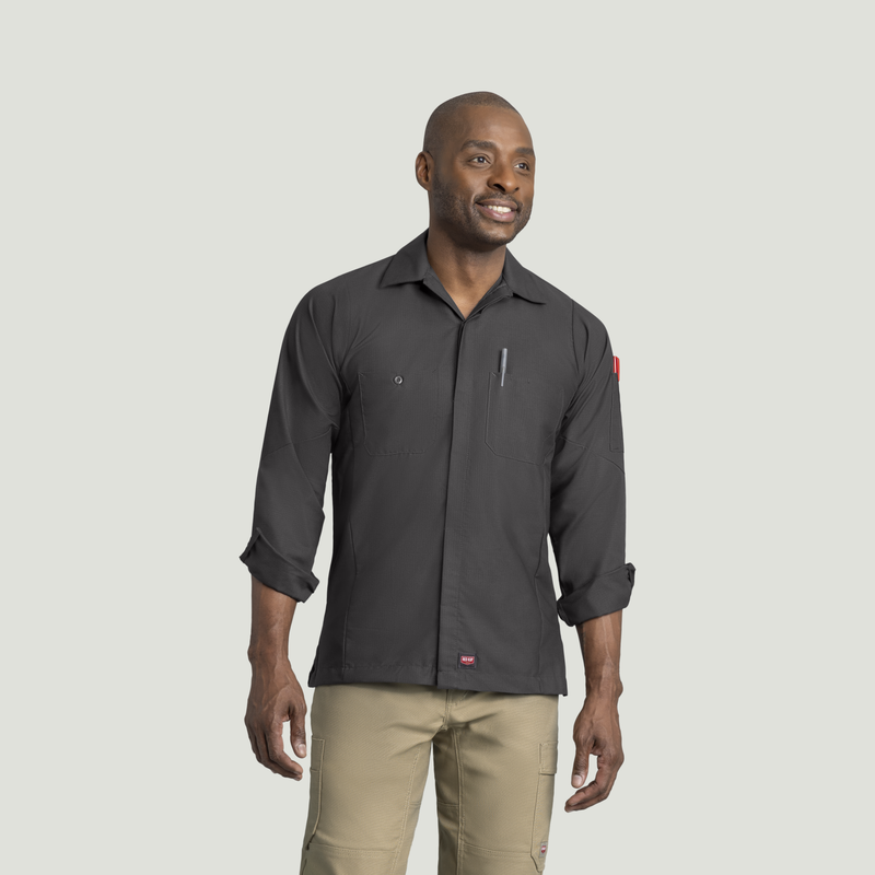 Men's Long Sleeve Solid Crew Shirt image number 1