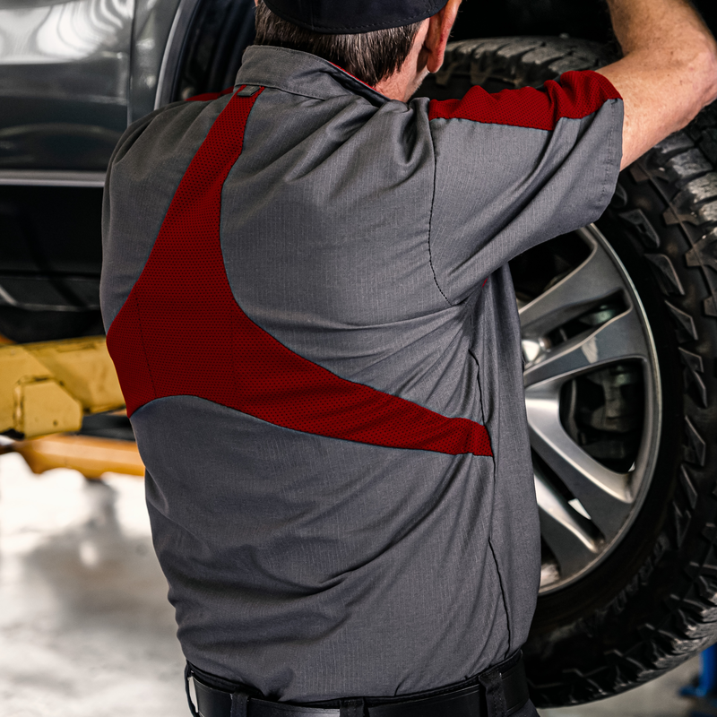 Men's Short Sleeve Two Tone Pro+ Work Shirt with OilBlok and MIMIX&reg; image number 5