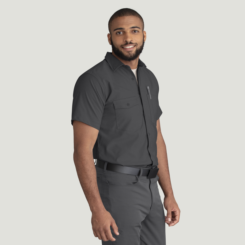 Men's Cooling Short Sleeve Work Shirt image number 4