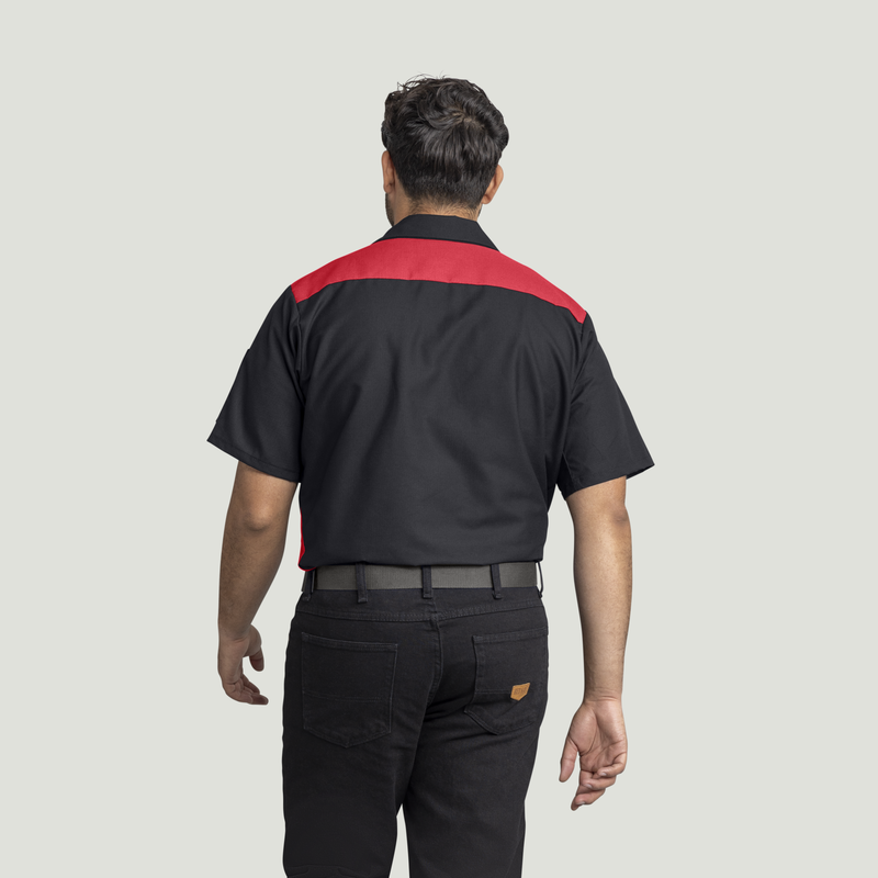 Men's Short Sleeve Tri-Color Shop Shirt image number 2