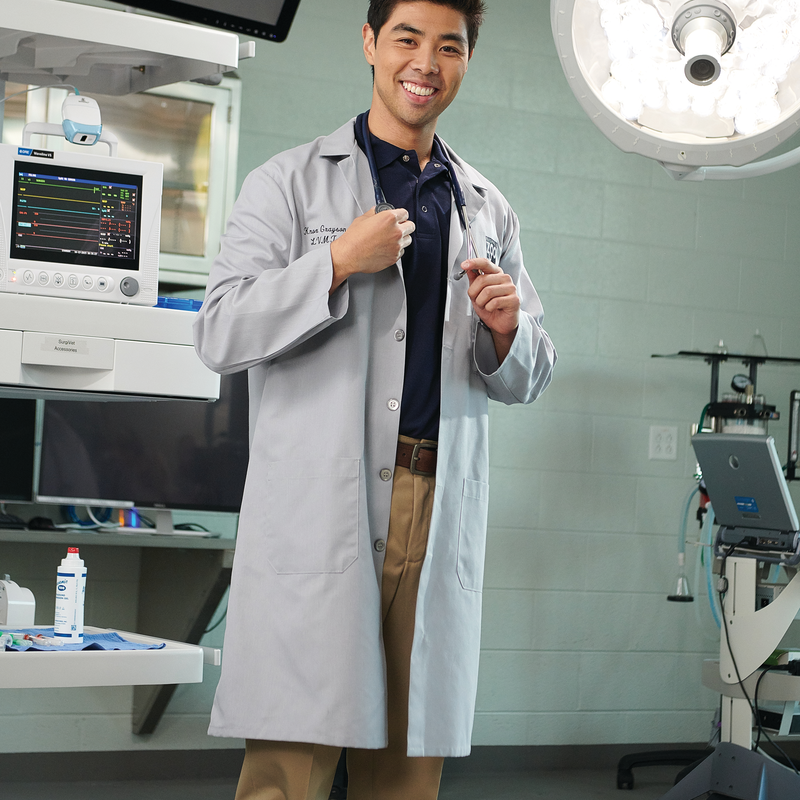 Men's Red Kap® Lab Coat with Exterior Pocket image number 4
