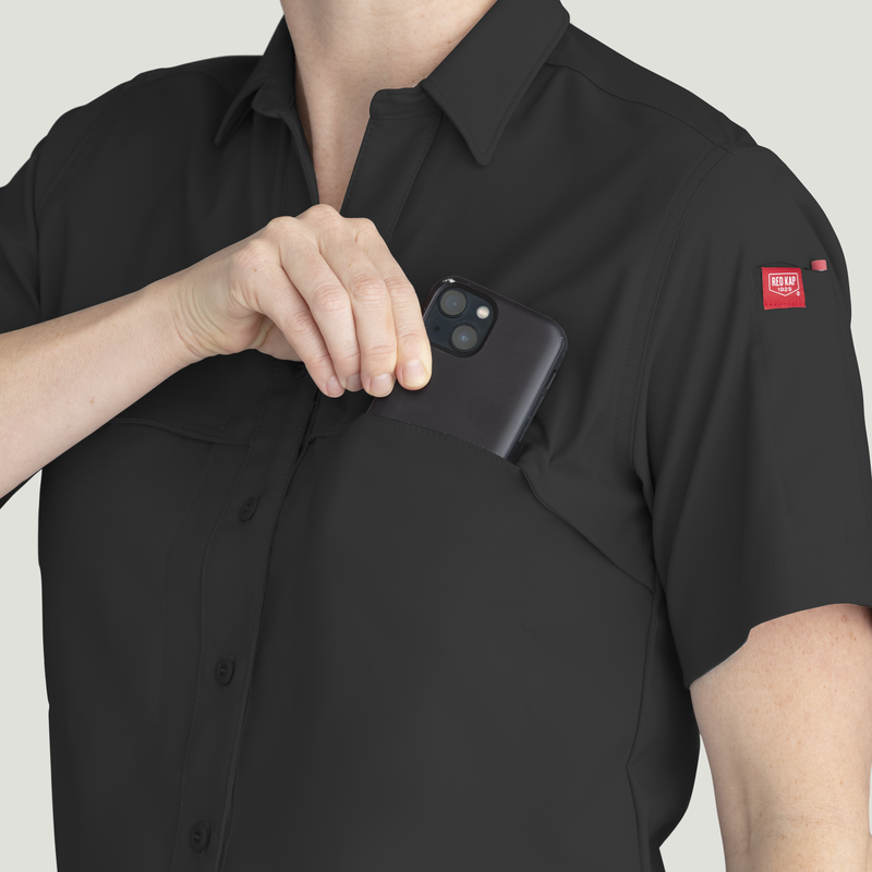 Women's Cooling Short Sleeve Work Shirt image number 15