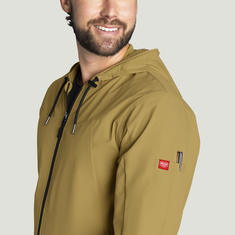 Men’s Performance Hooded Windbreaker Jacket with ToolShift Pocket image number 10