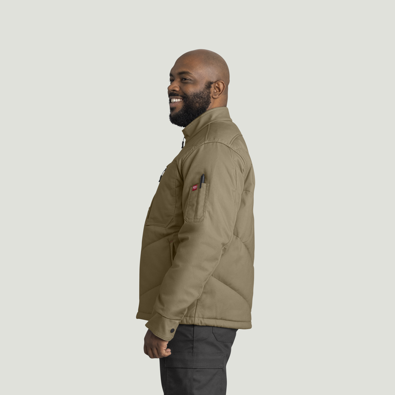 Men's Insulated Quilted Work Jacket image number 7