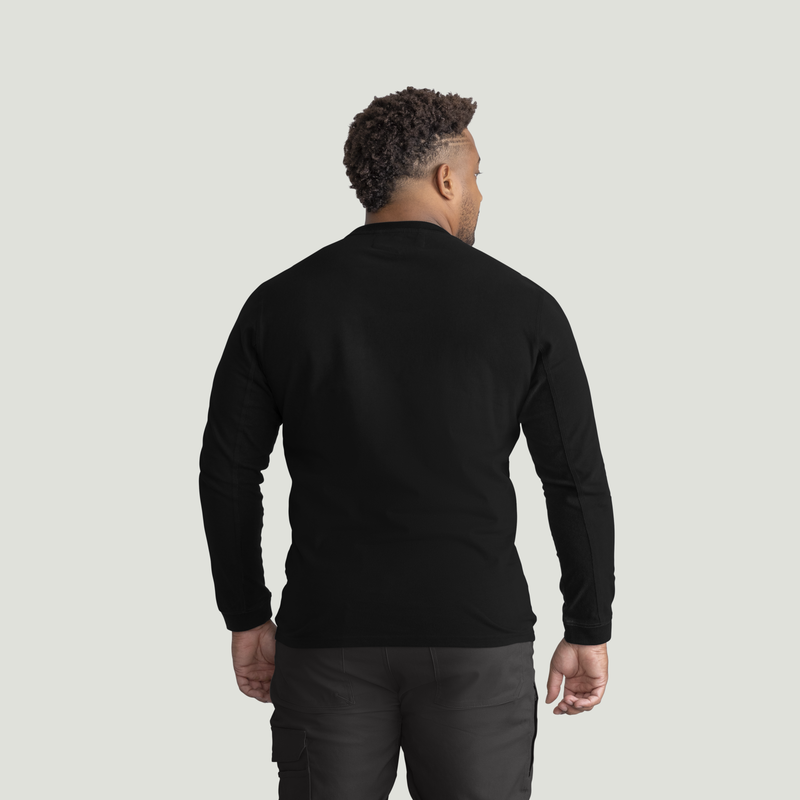Men's Slim Fit Cotton Long Sleeve Pocket T-Shirt image number 5