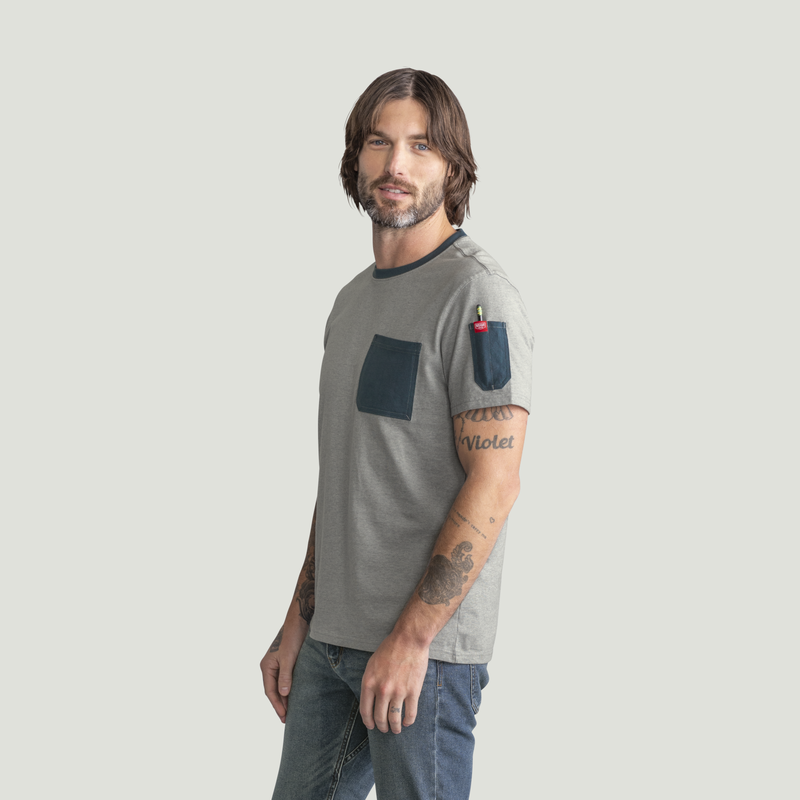 Men's Heavyweight Cotton Short Sleeve Pocket T-Shirt image number 3