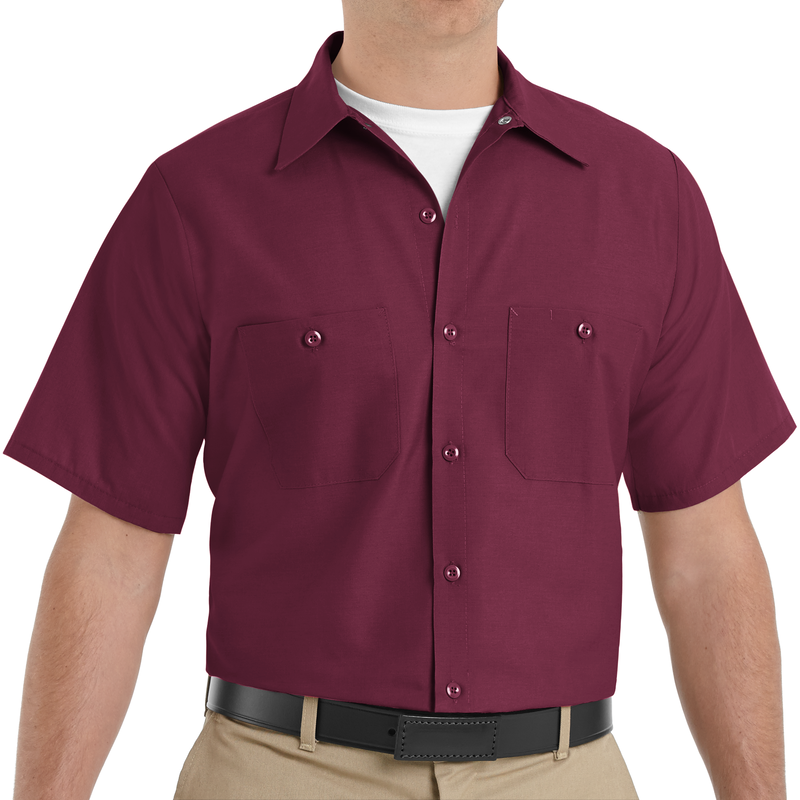 Men's Short Sleeve Industrial Work Shirt image number 5