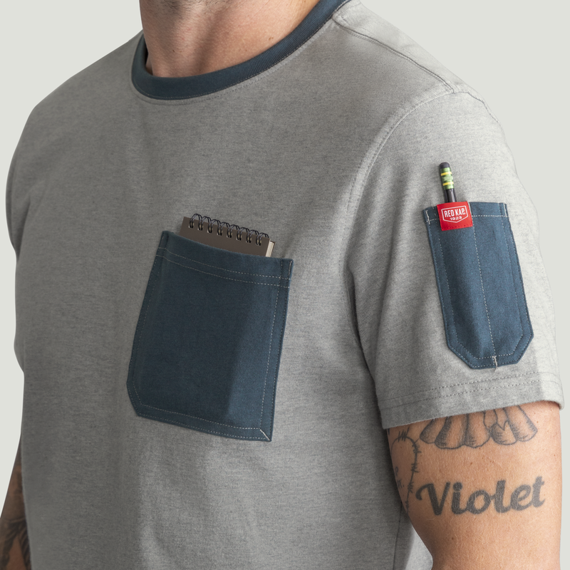 Men's Heavyweight Cotton Short Sleeve Pocket T-Shirt image number 14