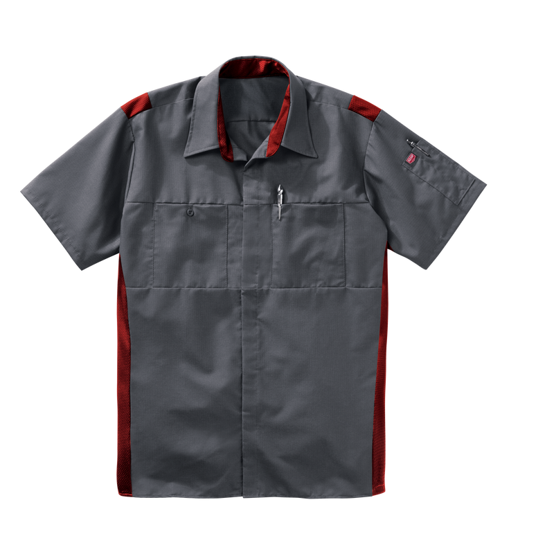 Men's Short Sleeve Performance Plus Shop Shirt With Oilblok Technology image number 9